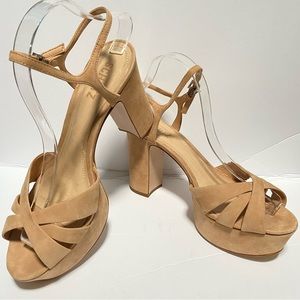 SCHUTZ  NUDE SANDALS